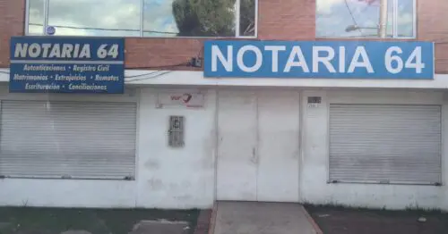 NOTARIA 64  CALLE 25G NOTARIA 64  CALLE 25G